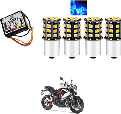 PRTEK Hazard Flasher/Blinker with 360° LED bulb for Indicator Light Motorbike Z87 Headlight Motorbike LED for Piaggio (12 V, 12 W)(Universal For Bike, Pack of 5)