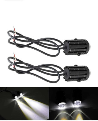Clubics S10 Motorcycle Mini Driving Light Headlight Universal Dual White Yellow Fog Lamp Dash Light Motorbike, Car, Van, Truck LED (12 V, 15 W)(Universal For Bike, Pack of 2)