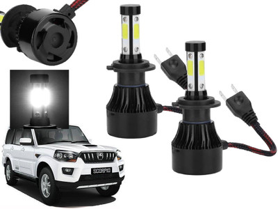 AUTO PEARL 4-Side H7 LED Bulb for Car 80W-12V 3500LM 6000K wide ultra bright light_A124 Headlight Car LED for Mahindra (12 V, 80 W)(Scorpio, Pack of 2)
