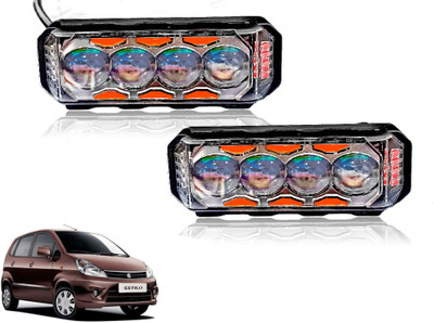 AUTO PEARL 4Lens Yellow/White & Multi Flicker Red/Blue Led M102 Fog Lamp Car LED for Maruti Suzuki (12 V, 30 W)(Zen Estilo)