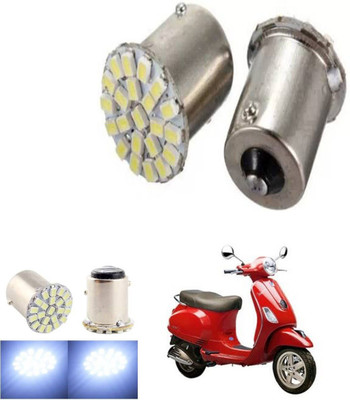 REPLEY Indi-whitebulb-2pcs-207 Indicator Light Car, Motorbike LED for Piaggio (12 V, 0.8 W)(Vespa LX 125, Pack of 2)