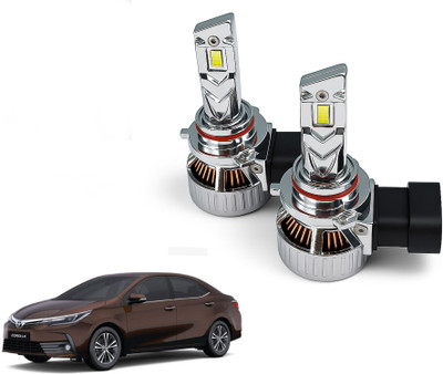 AUTO PEARL 2-Side 9005 LED Bulb for Car 120W-12V 12000LM 6000K wide Ultra White light_B17 Headlight Car LED for Toyota (12 V, 120 W)(Corolla Altis, Pack of 2)