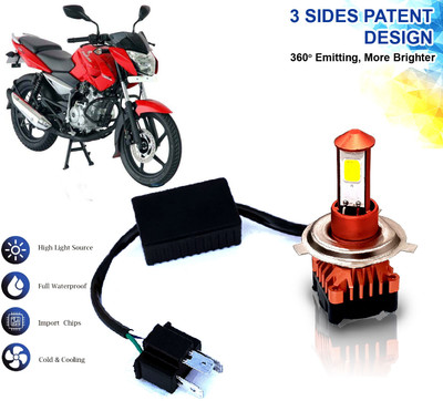 AUTO PEARL High Brightness CYT Bulb H4 White LED with Cooling Fan for Pulsar 135 LS DTS-i Fog Lamp Motorbike LED for Bajaj (12 V, 40 W)(Pulsar 135 LS, Pack of 1)