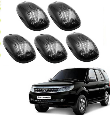 BXtremeZ Hummer Roof Marker LED Lights Smoked Black Glass Set Of 5 Pc - 139 Parking Light Car LED for Tata (12 V, 10 W)(Safari Storme, Pack of 5)
