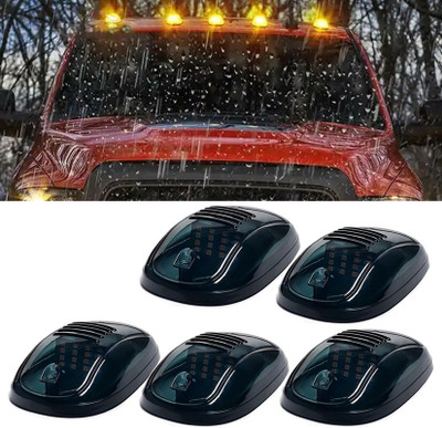 MATIES Waterproof 12V/16 LED Car Roof Mouse Light Set Of 5 Universal For Car Fog Lamp Car LED (12 V, 55 W)(Universal For Car, Pack of 1)