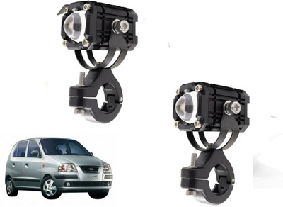 AUTO PEARL Mini LED White/Yellow/Red with Flashing Led for Santro Xing 2008-2014 Fog Lamp Car LED for Hyundai (12 V, 15 W)(Santro, Pack of 2)