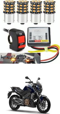 GONAMA Front, Rear LED Indicator Light for Hero Splendor Plus(White, Yellow)