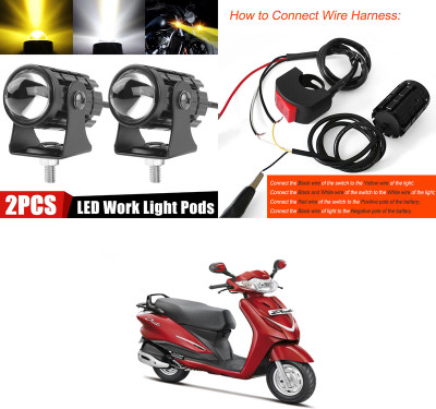 PRTEK LED Fog Light 2PCS_RK52 Headlight Motorbike LED (8 V, 10 W)(Duet, Pack of 2)