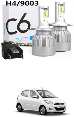 PRTEK C6 Car LED Headlight Bulbs Conversion Kit H4 3800LM 6000K 36W COB_H76 Headlight Motorbike, Car LED (12 V, 65 W)(i10, Pack of 2)