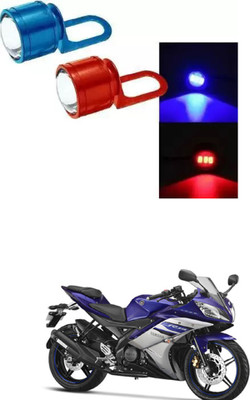 E-Shoppe Strobe Light Red Blue Auto Flashing Eagle Eye For YZF R15 Ver 2.0 Interior Light Motorbike LED for Yamaha (12 V, 24 W)(Universal For Bike, Pack of 2)