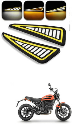 LOVMOTO Front, Rear LED Indicator Light for Mahindra Rodeo RZ(Multicolor)