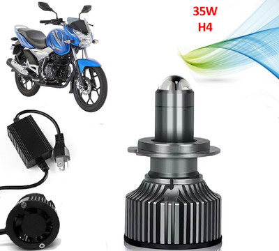 AUTO PEARL Ultra Bright H4 Headlights 35W Led Bulbs with Hi/Low Beam for Motorcycle A27 Headlight Motorbike LED for Bajaj (12 V, 35 W)(Discover, Pack of 1)