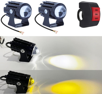 carfrill Universal Original Dc Power 18W Mini Gun Driving Fog LED Light Fog Lamp Motorbike LED (12 V, 36 W)(Universal For Bike, Pack of 2)