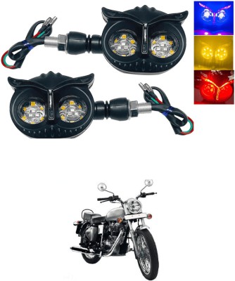 LOVMOTO Universal Owl Shaped Motorcycle Turn Signal Light, Running Indicator SG26 Indicator Light Car, Motorbike LED for Royal Enfield (12 V, 5 W)(Universal For Bike, Pack of 1)