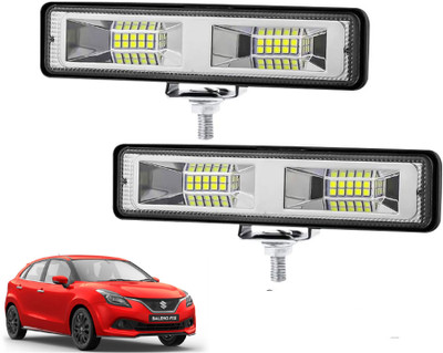 AUTO PEARL 5.7 Inch 48W Auxiliary Light Bar White Color Work Spot Light for Car A058 Fog Lamp Car LED for Maruti Suzuki (12 V, 48 W)(Baleno, Pack of 2)