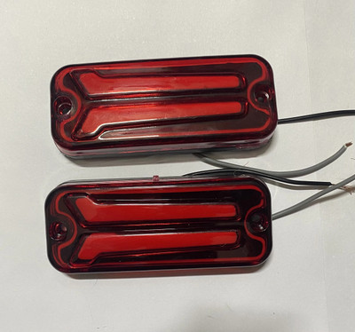 Auto MT 2PC RED HH VAN TRUCK CAR LED LIGHT SIDE PANEL INDICATOR MARUTI 800 ALTO GYPSY Indicator Light Car, Truck, Van LED (12 V, 24 W)(Universal For Car, Pack of 2)