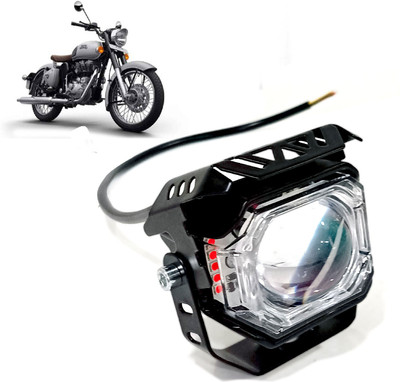 AUTO PEARL White/Yellow High Beam & Multi Flicker Red/Blue Led A075 Fog Lamp Motorbike LED for Royal Enfield (12 V, 30 W)(Classic, Pack of 1)