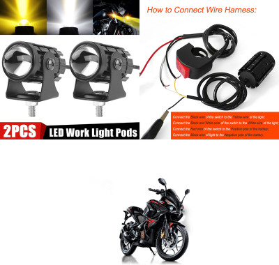 PRTEK LED Fog Light 2PCS_RK119 Headlight Motorbike LED (8 V, 10 W)(Pantero, Pack of 2)