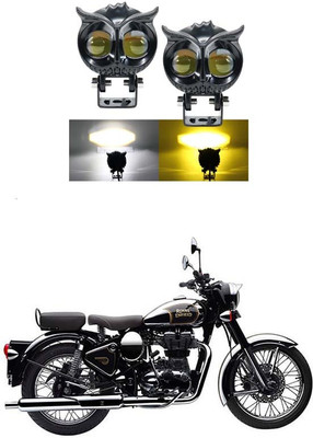FURIOUS3D Sleek Owl Shape LED Fog Light with Metal Body F-1138 Fog Lamp Motorbike LED (12 V, 40 W)(Universal For Bike, Pack of 2)