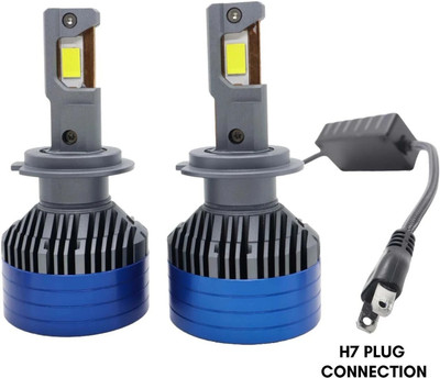 LIU HJG White LED 300W DC 12V-80V H7 Headlight Bulb Headlight Car LED (12 V, 300 W)(Universal For Car, Pack of 2)