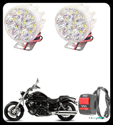 REPLEY BBD-9LedSmallRoundSil019-BBD Headlight Motorbike LED for Hyosung (9 V, 9 W)(Aquila Pro 650, Pack of 2)