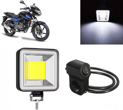 AUTO PEARL Mini COB DRL-Square COB Super Bright White Spotlight with one Black Switch A51 Fog Lamp Motorbike LED for Bajaj (12 V, 20 W)(Pulsar 150 DTS-i, Pack of 1)