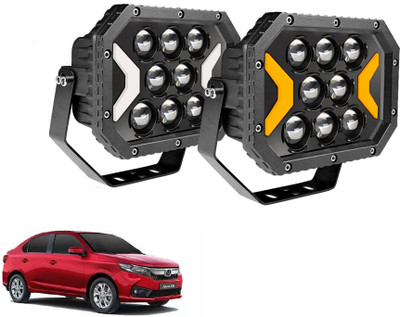 AUTO PEARL 5X7 Inch Square LED Work Spot Arrow Light DRL Driving Fog Off-Road for Car 040 Fog Lamp Car LED for Honda (12 V, 80 W)(Amaze, Pack of 2)