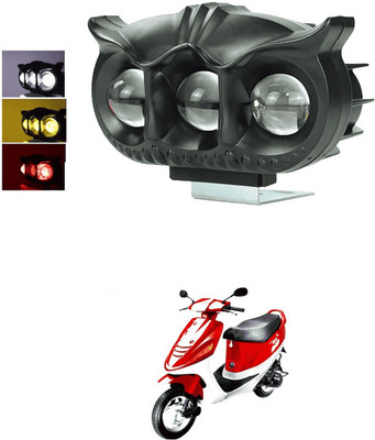 LOVMOTO Universal 30w Led Owl Fog Light Yellow/White nd Red Devil Eye with Flashing s451 Fog Lamp Car, Motorbike LED for Kinetic (12 V, 30 W)(Universal For Bike, Pack of 1)