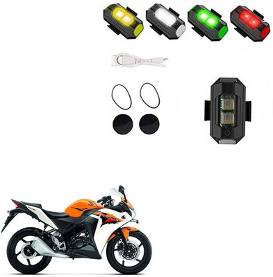 Vagary Multicolor Strobe Lights with USB Charging, Drone Flashing Strobe Light 027 Back Up Lamp Motorbike LED for Honda (12 V, 20 W)(CBR 150R, Pack of 1)