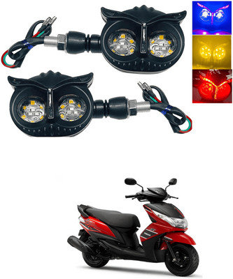 LOVMOTO Front, Rear LED Indicator Light for Yamaha Ray Z(Multicolor)