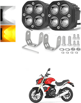 LOVMOTO Front, Rear LED Indicator Light for Mahindra Mojo(White, Amber)