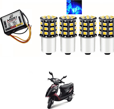 PRTEK Hazard Flasher/Blinker with 360° LED bulb for Indicator Light Motorbike Z69 Headlight Motorbike LED (12 V, 12 W)(Universal For Bike, Pack of 5)