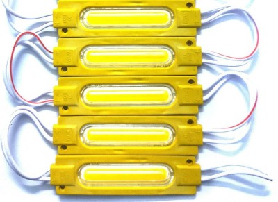 Illuminator Pack of 5(Yellow)- 2.4W Capsule LED Water-Proof Self Adhesive Module Interior Light Motorbike, Car LED (12 V, 2.4 W)(Universal For Bike, Universal For Car, Pack of 5)