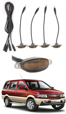 AYW 4 LED Front Grill Led Lights Amber Lights DRL For Tavera-Chevrolet-2004 Parking Light Car, Van LED for Chevrolet (12 V, 12 W)(Tavera, Pack of 1)