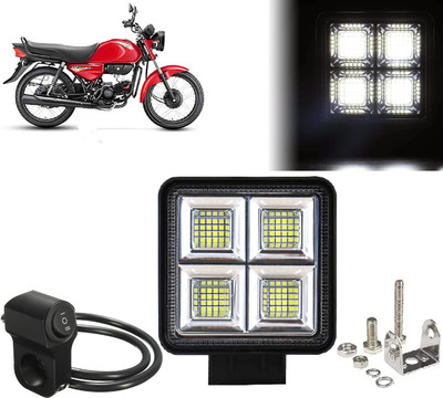 AUTO PEARL 64 LED-192W Motorcycle Led Fog Light Super Bright with one Black Switch B46 Fog Lamp Motorbike LED for Hero (12 V, 192 W)(HF Dawn, Pack of 1)