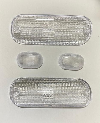 KYLO Front Indicator Transparent Glass Set of 4| Compatible with Maruti Zen, Alto,800 Indicator Light Car Incandescent for Maruti Suzuki (2 V, 2 W)(Zen, 800, Alto, Pack of 4)