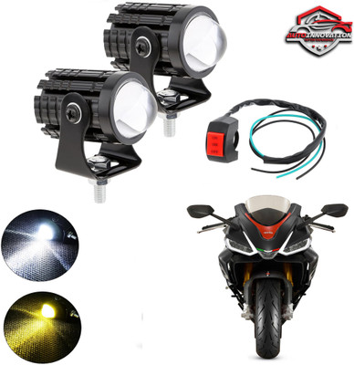 Autoinnovation U1 Universal Car Suv Bike LED Light Motorcycle Fog Lamps Mini Driving Lights_01 Fog Lamp Motorbike LED for Aprilia (12 V, 20 W)(Universal For Bike, Pack of 3)