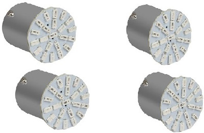 Golden Fox T10 LED Parking Light 22 SMD COB Chip 6000K Front and Back Indicator Light = Parking Light Car, Motorbike LED (12 V, 12 W)(Universal For Bike, Universal For Car, Pack of 4)