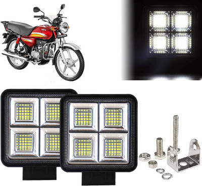 AUTO PEARL 64 LED 192W Fog Light Super Bright With Mounting Brackets for CD Dawn Fog Lamp Motorbike LED for Hero (12 V, 192 W)(CD Dawn, Pack of 2)