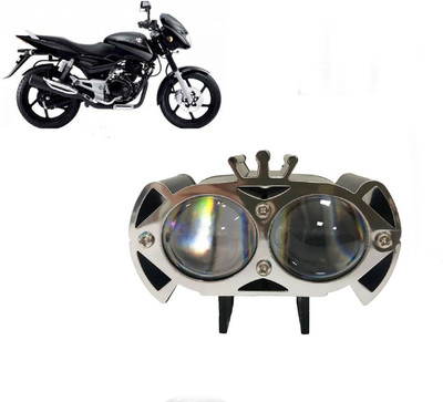 AUTO PEARL 2-Lens Dual Color Crown DevilEye Emitting Diode Led for Pulsar 180 DTS-i Fog Lamp Motorbike LED for Bajaj (12 V, 12 W)(Pulsar 180 DTS-i, Pack of 1)