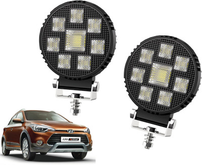 AUTO PEARL Round 4 Inch Auxiliary 44Led Amber DRL Work Spot Light for Car A175 Fog Lamp Car LED for Hyundai (12 V, 30 W)(i20, Pack of 2)