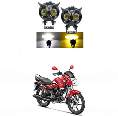 FURIOUS3D Sleek Owl Shape LED Fog Light with Metal Body F-1007 Fog Lamp Motorbike LED (12 V, 40 W)(Universal For Bike, Pack of 2)