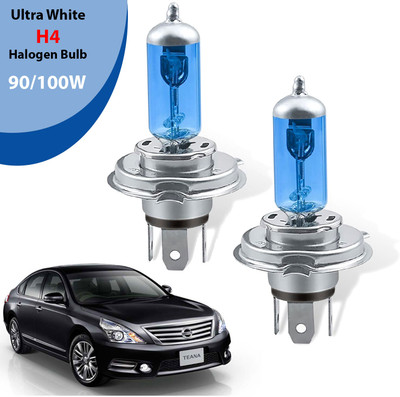 AUTO PEARL H4 Halogen Headlight bulb 90/100W 5000K Ultra White Low/High Beam Bulb (A51) Headlight Car, Truck, Van Halogen for Nissan (12 V, 100 W)(Teana, Pack of 2)