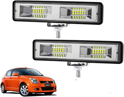 AUTO PEARL 5.7 Inch 48W Auxiliary Light Bar White Color Work Spot Light for Car A352 Fog Lamp Car LED for Maruti Suzuki (12 V, 48 W)(Swift, Pack of 2)