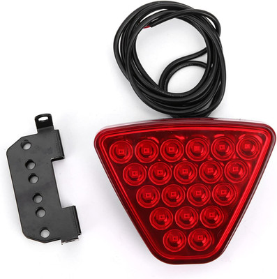 AUTO MT FLASHING BRAKE TAIL LIGHT F1 Style LED Stop Lamp Rear Bumper Diffuser Spring Leaf(Car)
