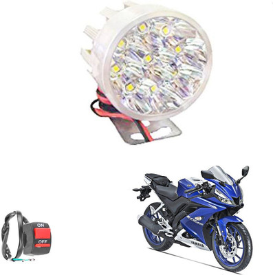 REPLEY 9Ledsmall-single-Round-1Btn-231 Headlight Motorbike LED for Yamaha (9 V, 9 W)(YZF-R15 S, Pack of 2)