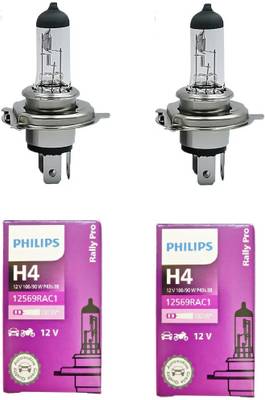 PHILIPS Rally 12V 100/90W P43T H4 Xenon Headlight Bulb Set of 2 Headlight Car Halogen (12 V, 100 W)