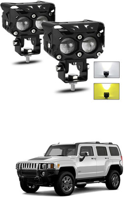 PRTEK LED BAR Work Light Spot Fog Lamp Yellow White 66 Headlight Car LED for GM (12 V, 60 W)(Hummer H3, Pack of 2)