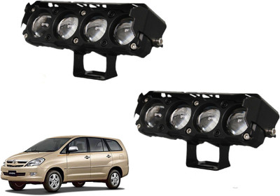 AUTO PEARL 4-Projector lens LED Dual Color White and Yellow Led for Innova 2005-2008 Fog Lamp Car LED for Toyota (12 V, 25 W)(Innova, Pack of 2)