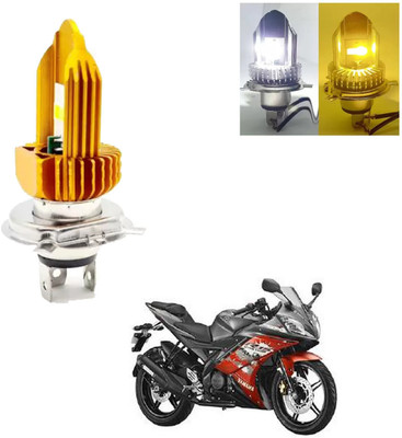 REPLEY dualcolor-h4-white-yellow-mode-187 Headlight Car, Motorbike LED for Yamaha (12 V, 30 W)(YZF-R15 VER 2.0, Pack of 1)